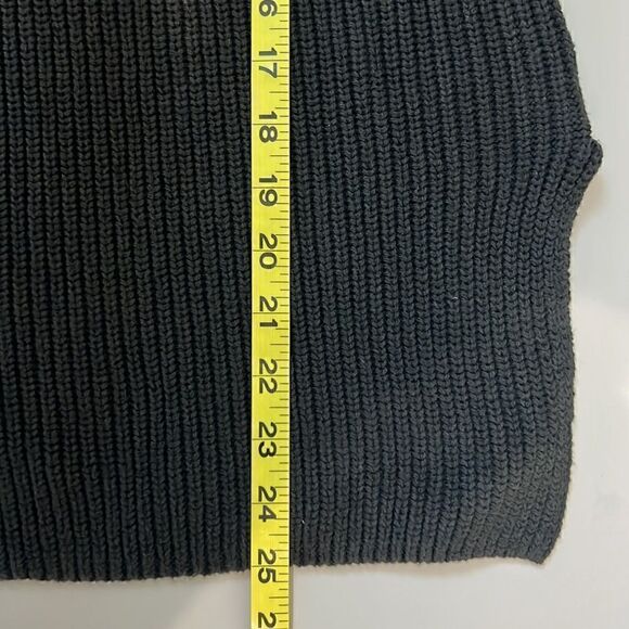 NWT Everlane The Organic Cotton Slim Crew Sweater in Black Size S - Picture 10 of 13